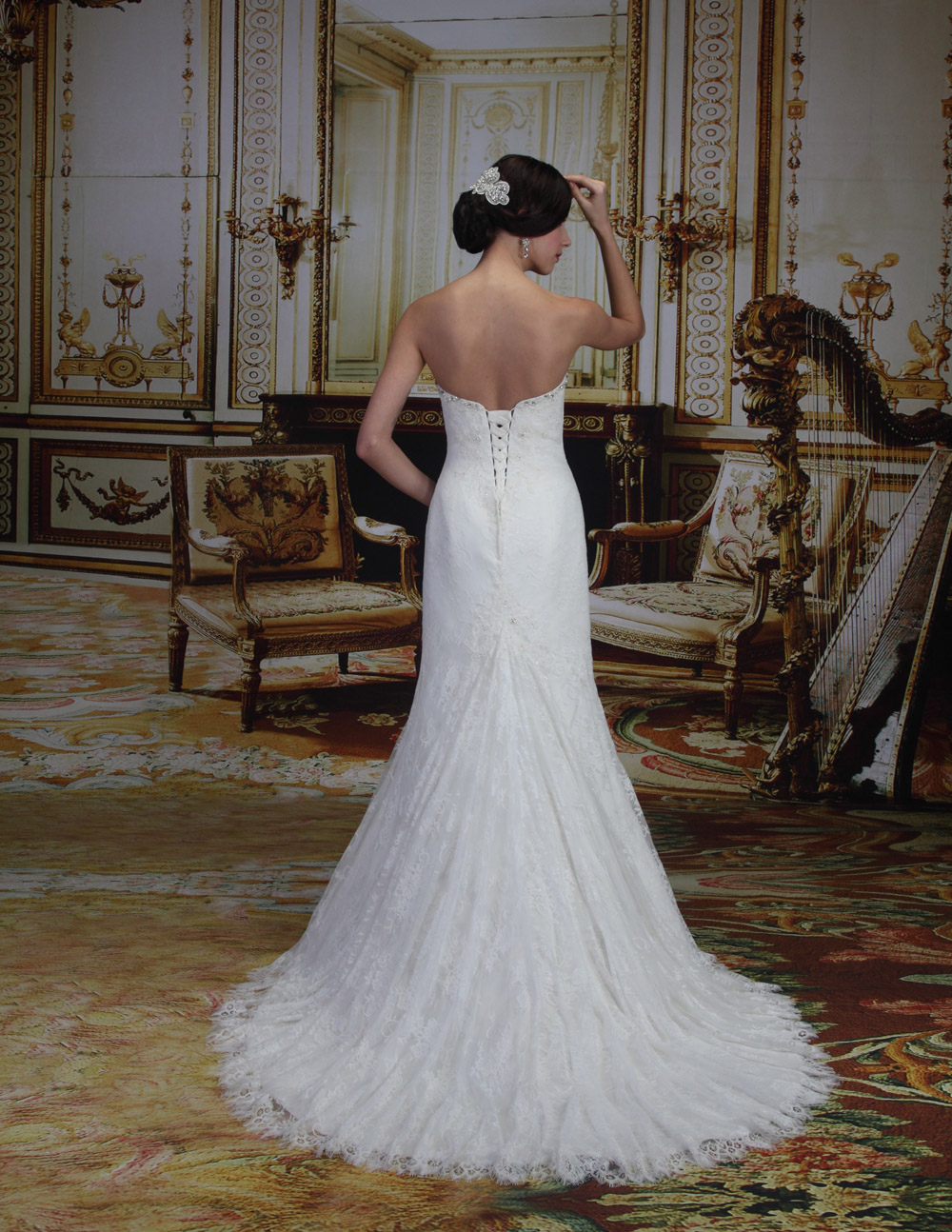 Wedding Dress Style VE8177 back view - Venus Bridal